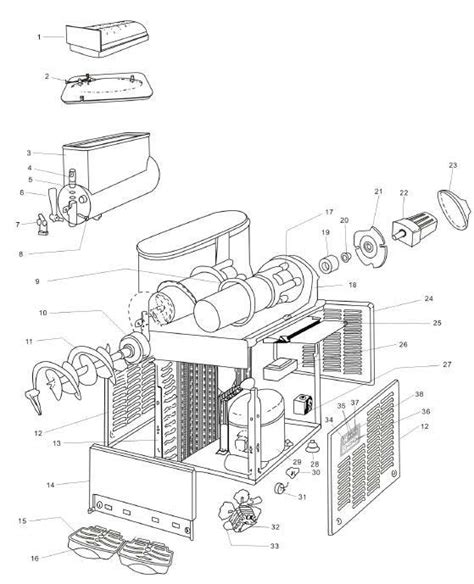 slushie machine parts diagram